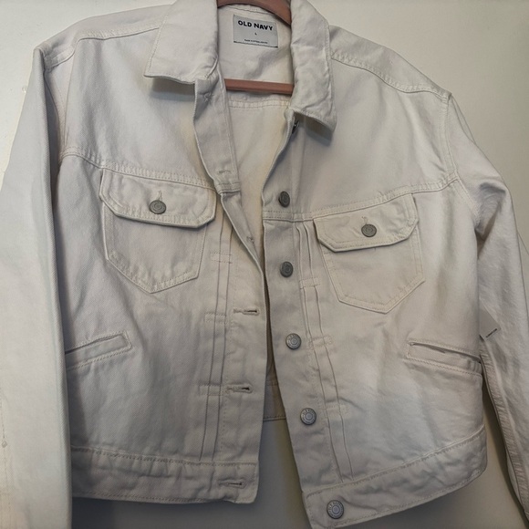 Old Navy Jackets & Blazers - White jean jacket Old navy
